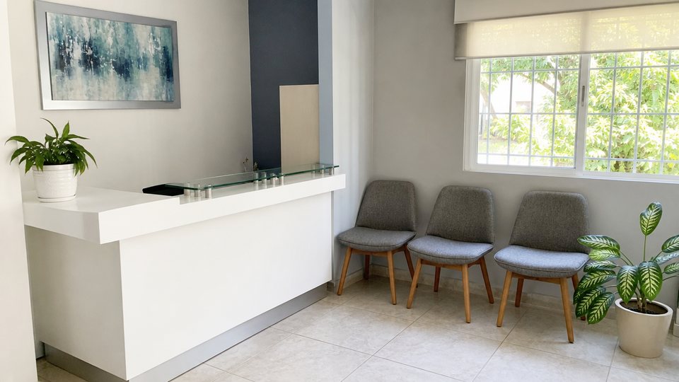 Recepción del consultorio dental