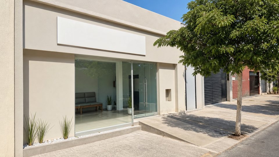 Entrada del consultorio de fisioterapia